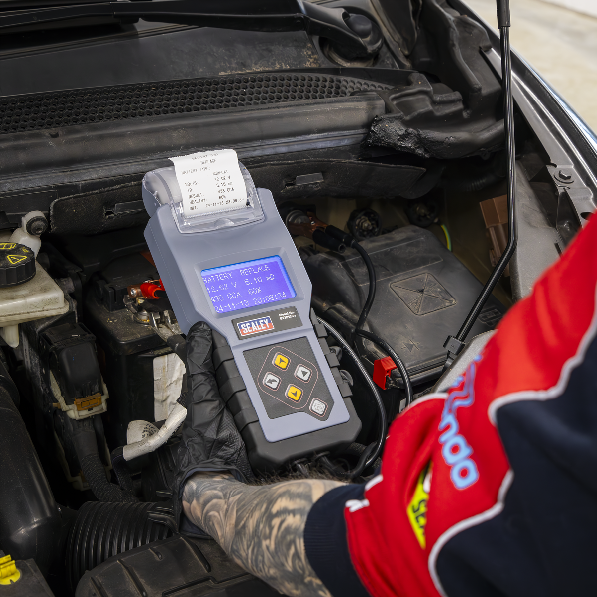Sealey BT2012 Digital Battery & Alternator/Starter Tester with Printer 12V