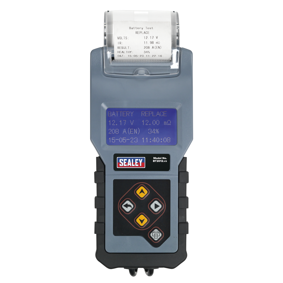 Sealey BT2012 Digital Battery & Alternator/Starter Tester with Printer 12V