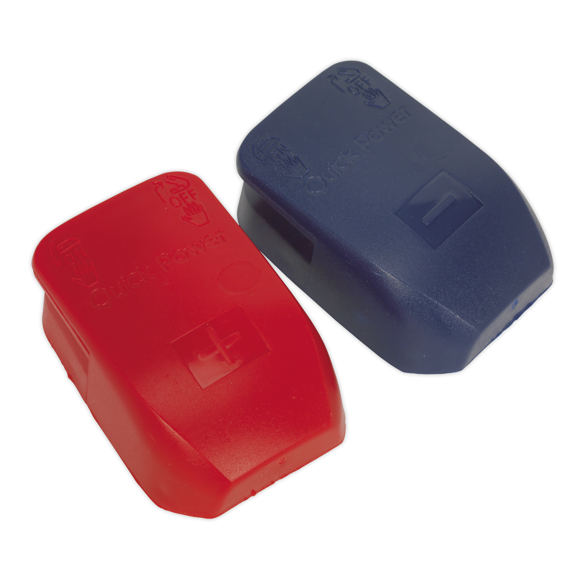 Sealey BTQK12 Quick Release Positive-Negative Battery Clamps - Pair