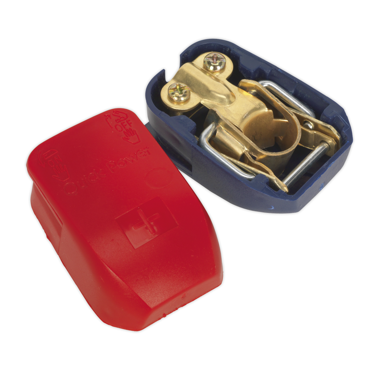 Sealey BTQK12 Quick Release Positive-Negative Battery Clamps - Pair