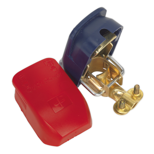 Sealey BTQK12 Quick Release Positive-Negative Battery Clamps - Pair
