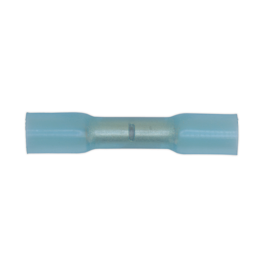 Sealey BTSB100 Heat Shrink Butt Connector Terminal 5.8mm, Blue - Pack of 100