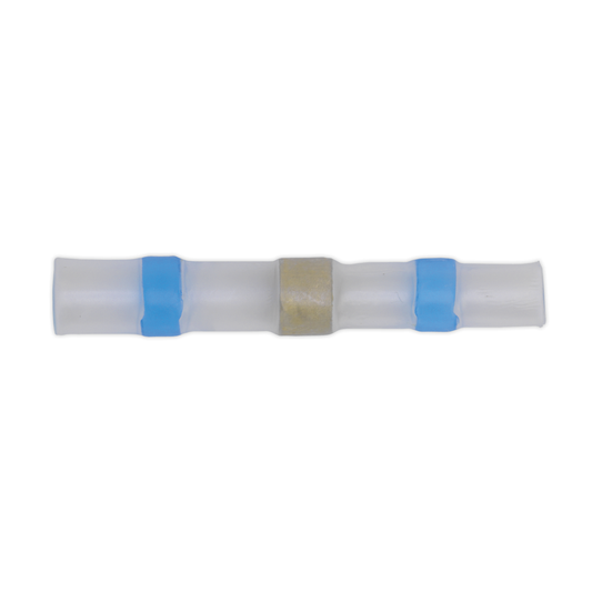 Sealey BTSSB25 Heat Shrink Butt Connector Solder Terminal 16-14 AWG, Blue - Pack of 25