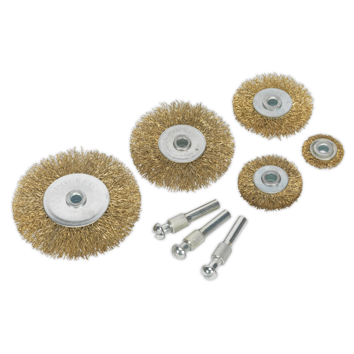 Sealey BWBS08 Crimped Wire Brush Set 8pc