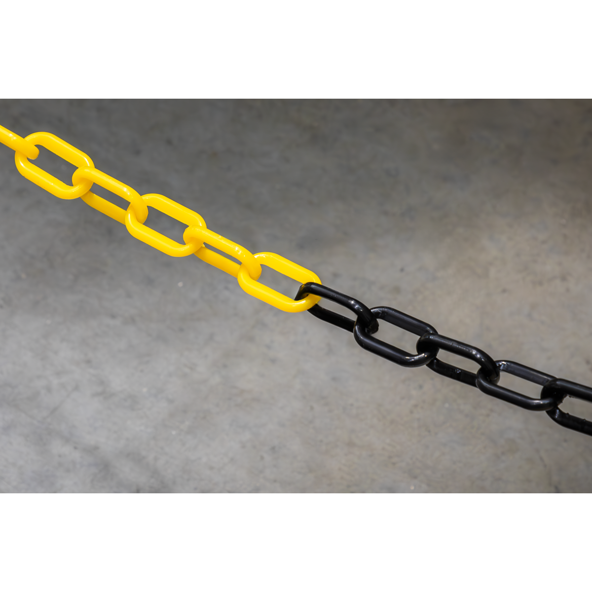 Sealey BYC25M Plastic Chain 25m x 6mm - Black/Yellow