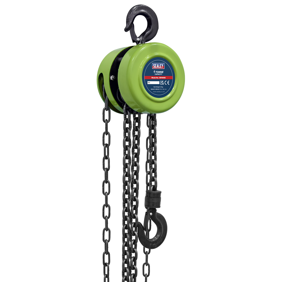 Sealey CB1000E 2.5m Chain Block 1 Tonne