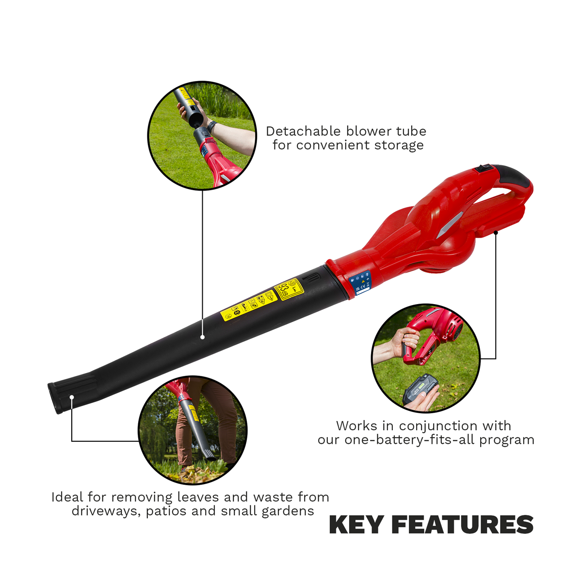 Sealey CB20V SV20 Series Cordless Leaf Blower 20V - Body Only