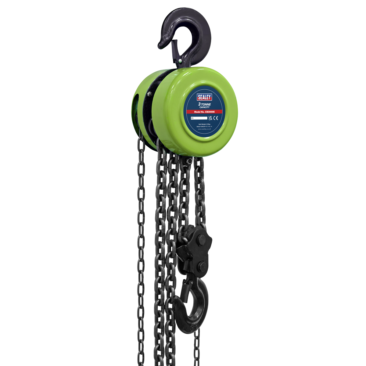 Sealey CB3000E 3m Chain Block 3 Tonne