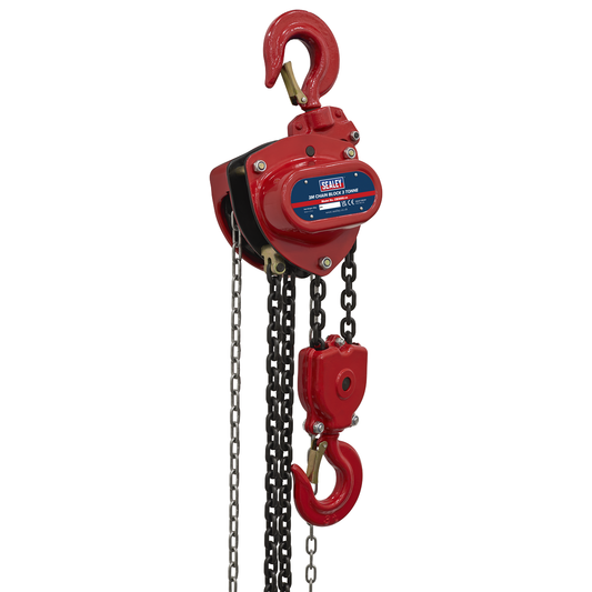 Sealey CB3000 3m Chain Block 3 Tonne