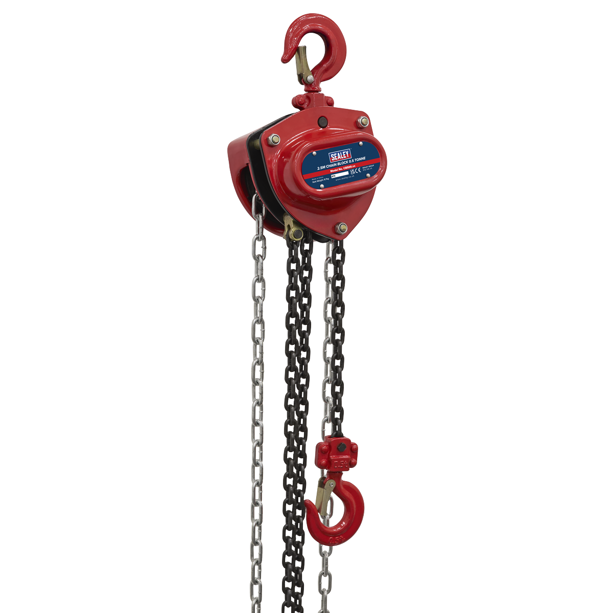 Sealey CB500 2.5m Chain Block 0.5 Tonne