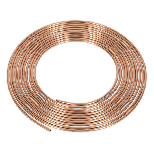 Sealey CBP002 Brake Pipe Copper Tubing 22 Gauge 3/16" x 25ft - BS EN 12449 C106
