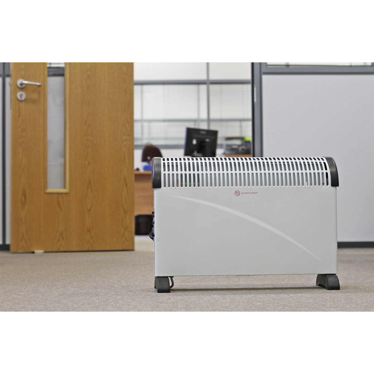 Sealey CD2005T Convector Heater with 3 Heat Settings Thermostat & Turbo Fan 2000W