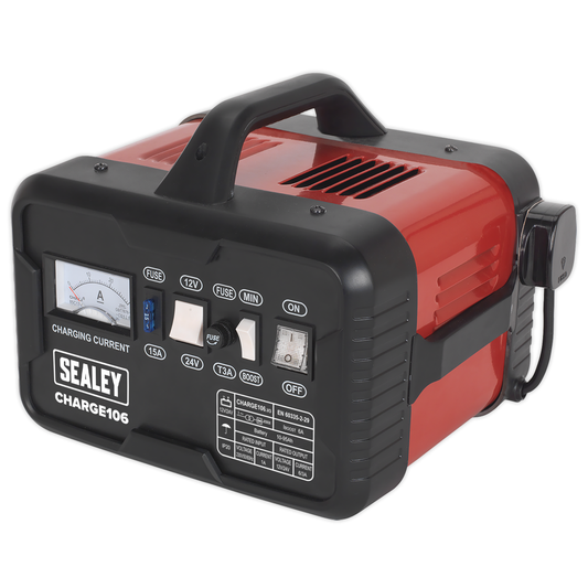 Sealey CHARGE106 12/24V Battery Charger 8A 230V