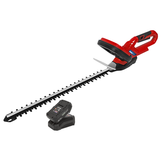 Sealey CHT20VCOMBO2 SV20 Series 52cm Cordless Hedge Trimmer 20V 2Ah with Battery & Charger