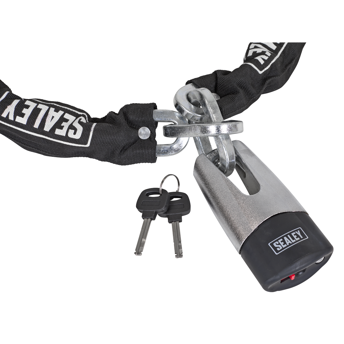Sealey CLA109DL Motorcycle Chain & Disc Lock 10.5 x 10.5 x 1500mm 4* ART Approved