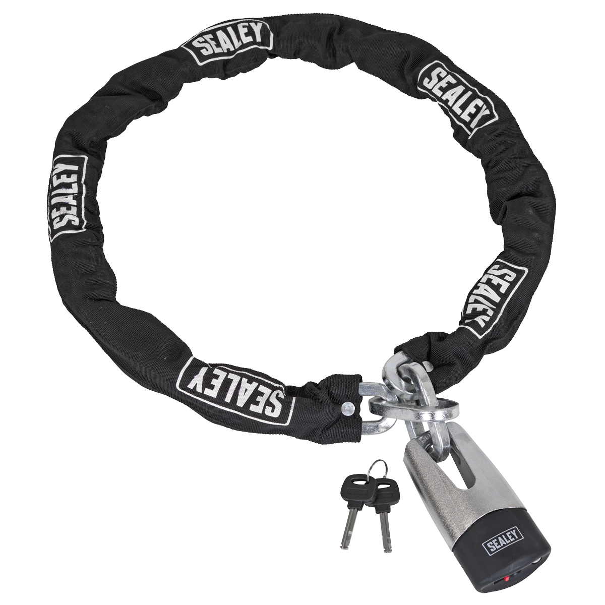 Sealey CLA109DL Motorcycle Chain & Disc Lock 10.5 x 10.5 x 1500mm 4* ART Approved