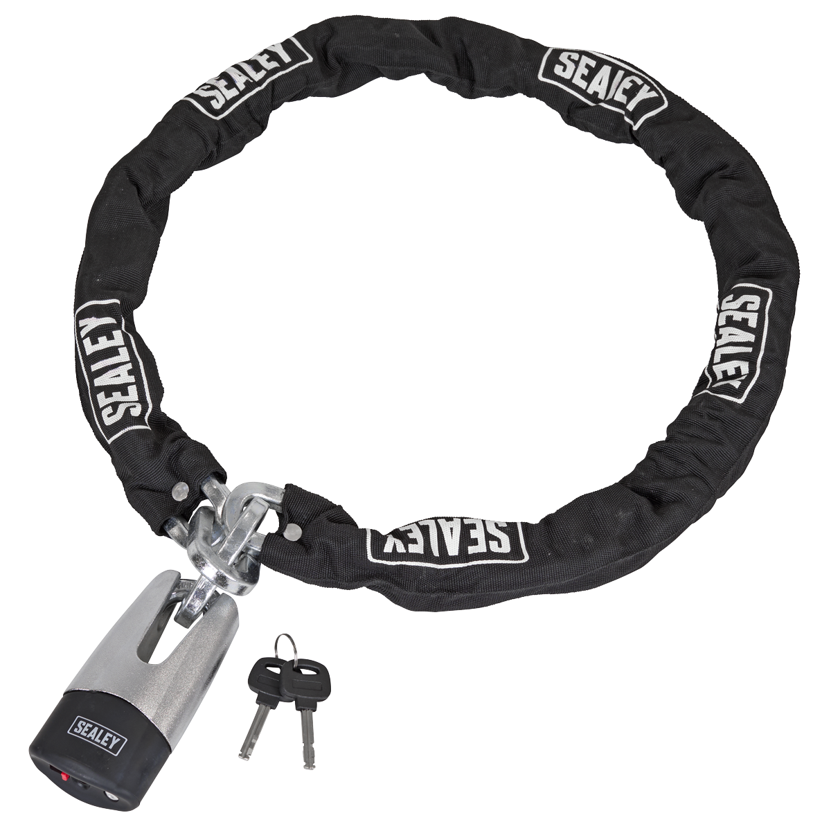 Sealey CLA109DL Motorcycle Chain & Disc Lock 10.5 x 10.5 x 1500mm 4* ART Approved
