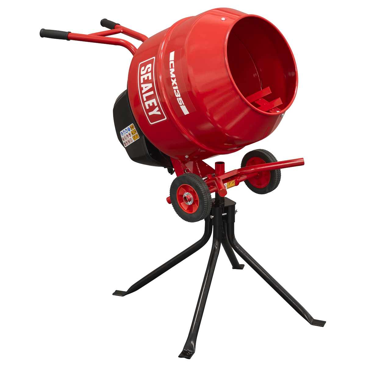 Sealey CMX135 135L Cement Mixer with Stand 550W