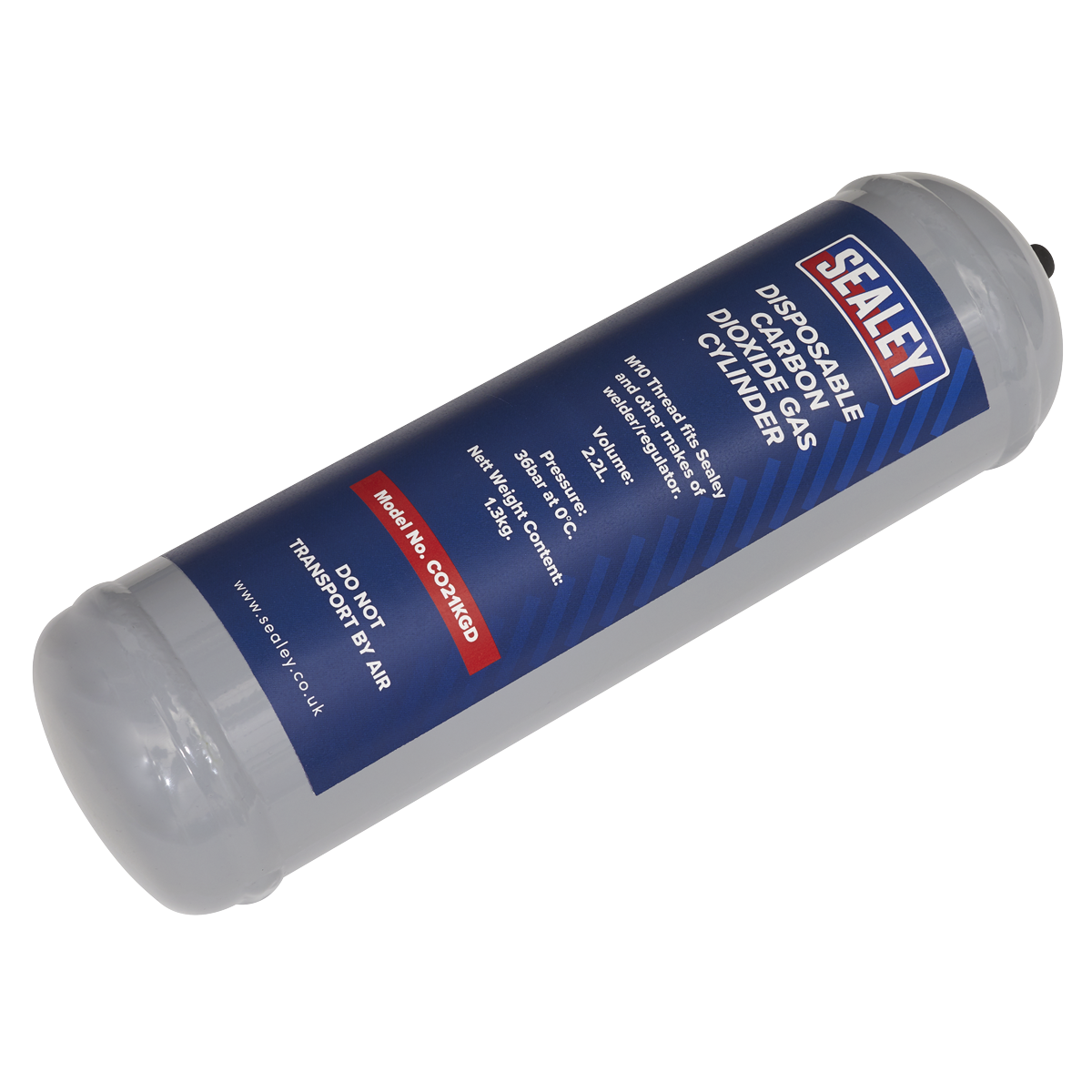 Sealey CO21KGD4 Disposable Carbon Dioxide Gas Cylinder 1.3kg - Pack of 4