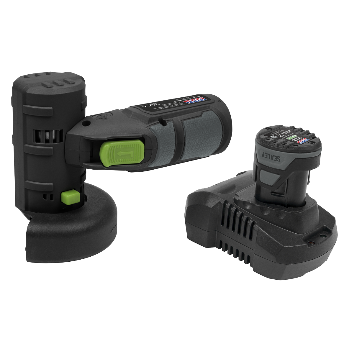 Sealey CP108VAGEU SV10.8 Series 85mm Cordless Angle Grinder Kit 10.8V 2Ah - Euro Plug