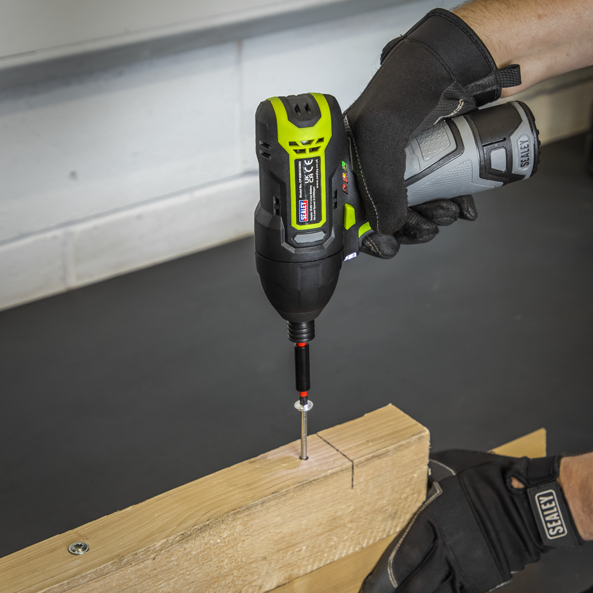 Sealey CP108VCID SV10.8 Series 1/4"Hex Drive Cordless Impact Driver Kit 10.8V 2Ah