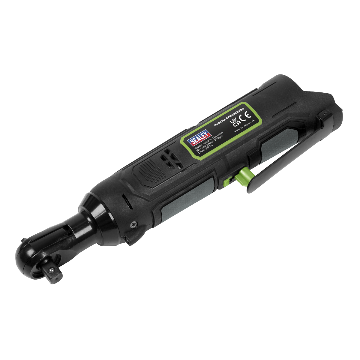 Sealey CP108VCRW SV10.8 Series 3/8"Sq Drive Cordless Ratchet Wrench Kit 45Nm 10.8V 2Ah