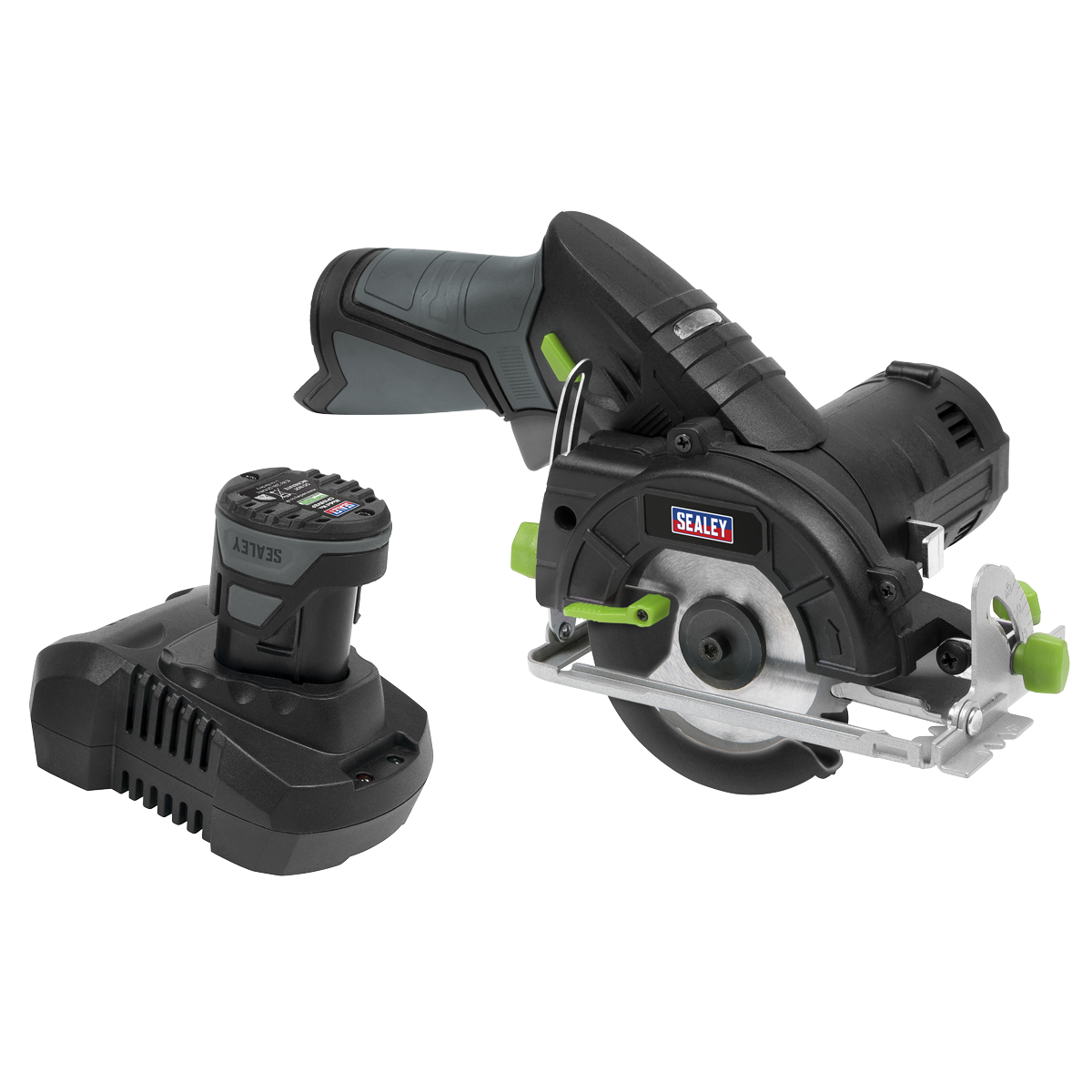 Sealey CP108VCSEU SV10.8 Series 85mm Cordless Circular Saw Kit 10.8V 2Ah - Euro Plug
