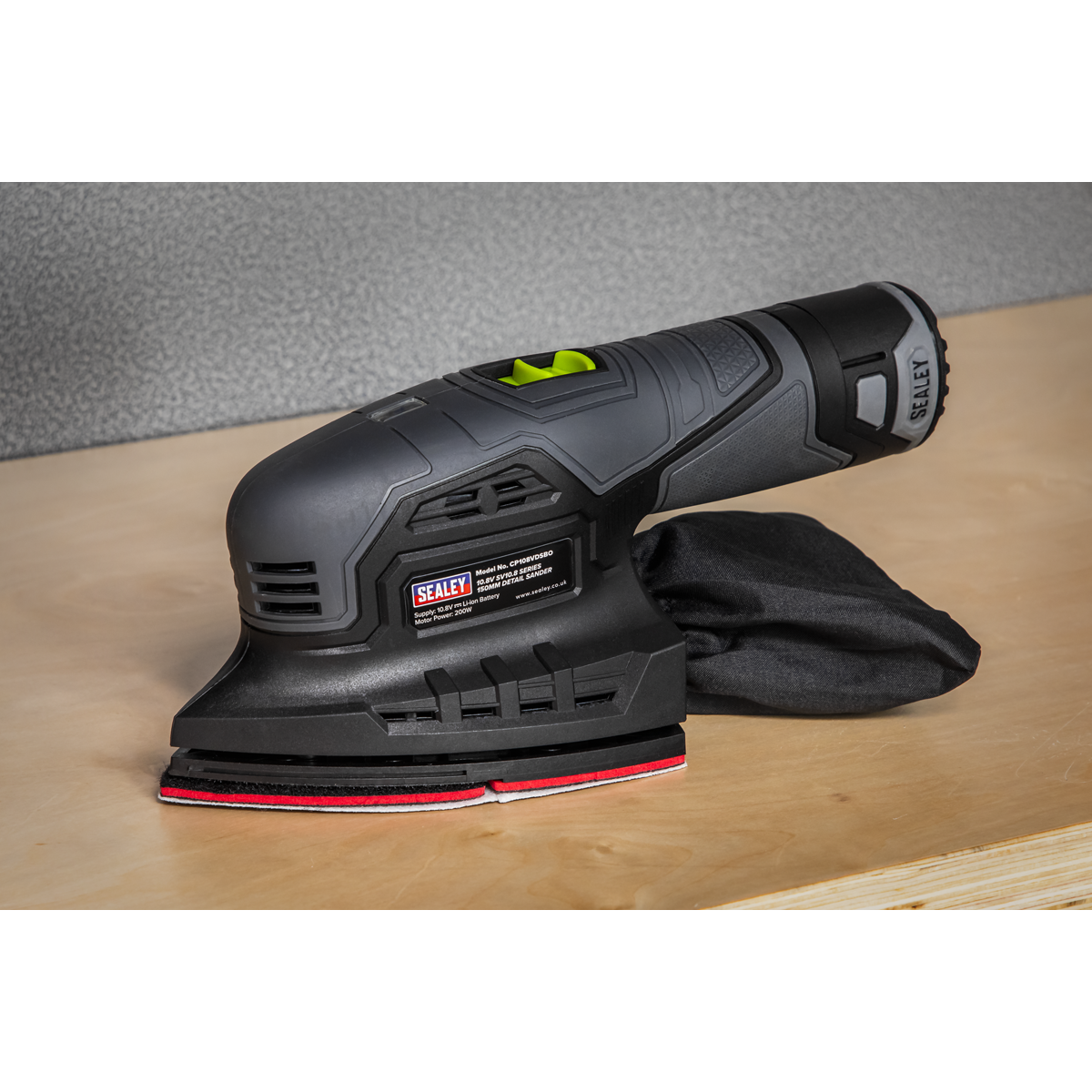 Sealey CP108VDSBO SV10.8 Series 150mm Cordless Detail Sander 10.8V - Body Only