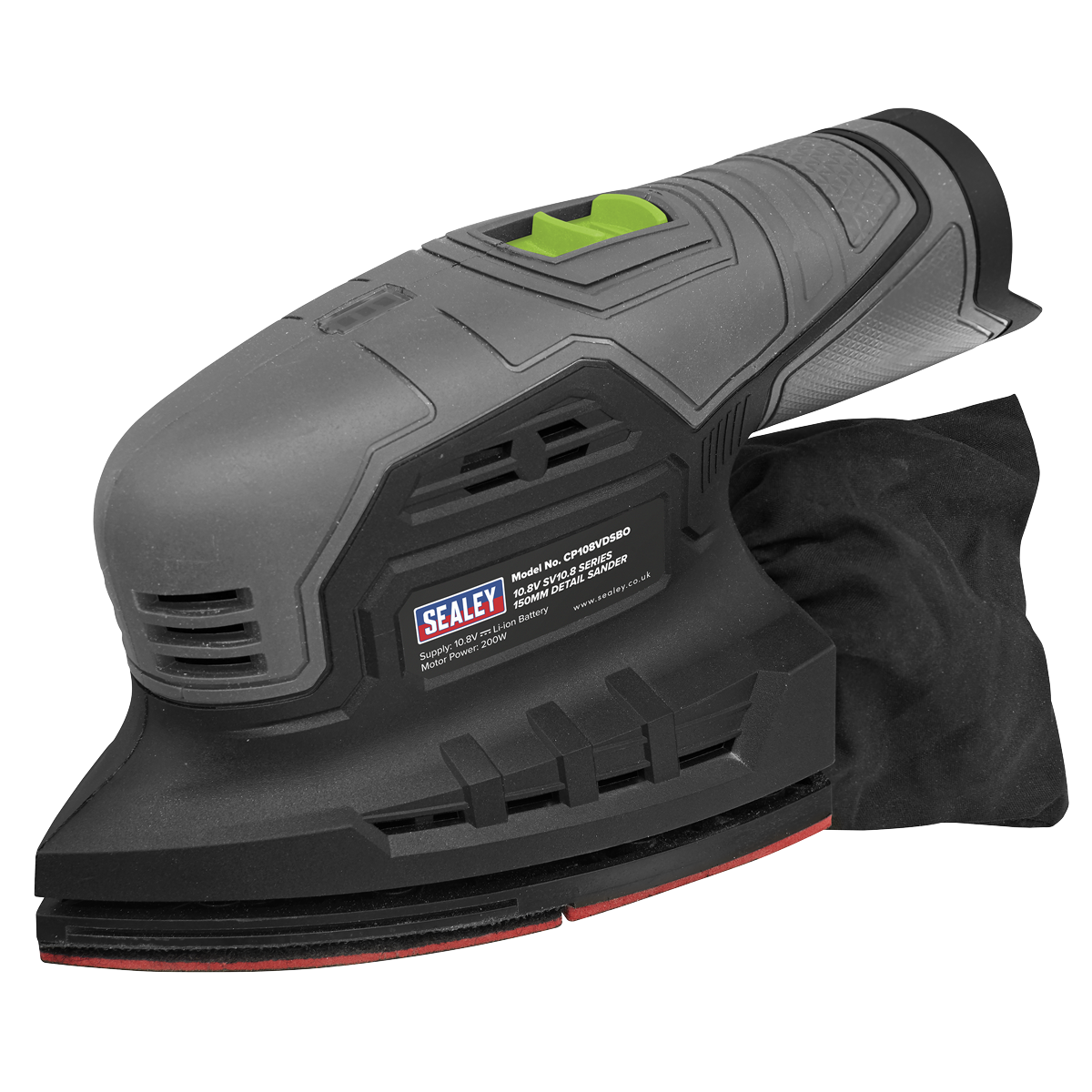 Sealey CP108VDS SV10.8 Series 150mm Cordless Detail Sander Kit 10.8V 2Ah
