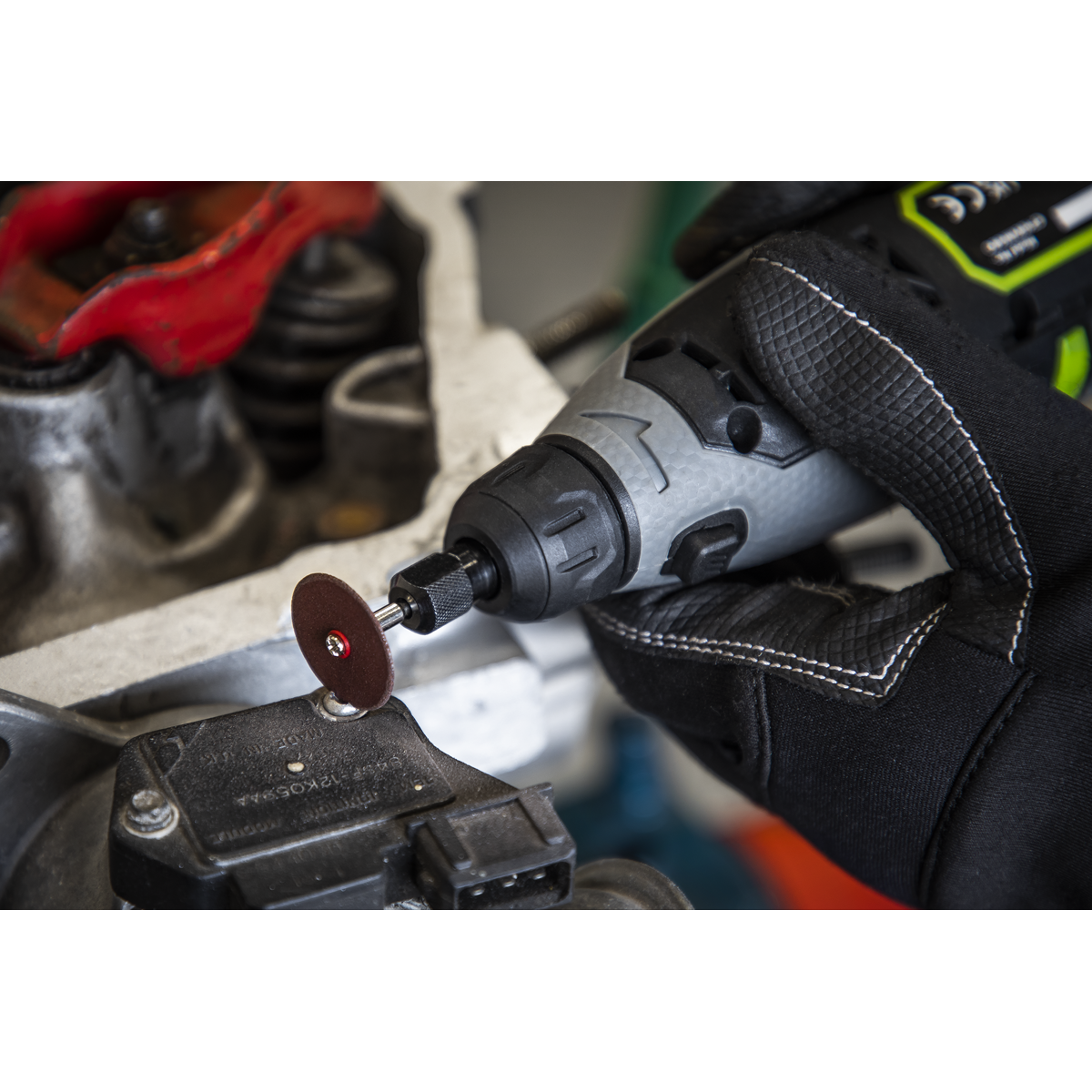 Sealey CP108VMGBO SV10.8 Series Cordless Multipurpose Mini Grinder & 50pc Accessory Kit 10.8V - Body Only