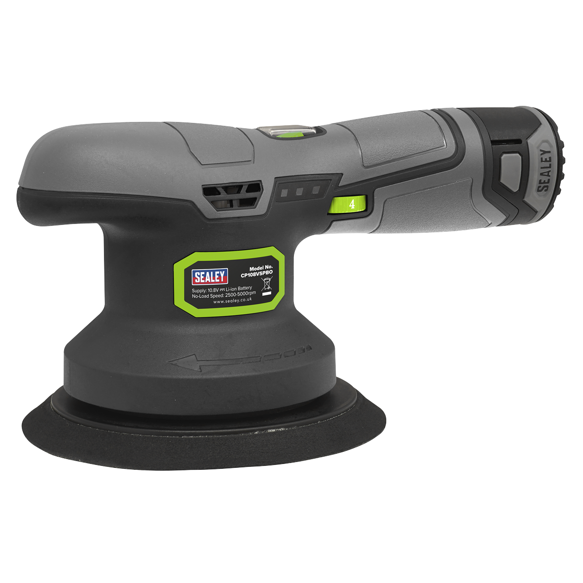 Sealey CP108VSPBO SV10.8 Series 150mm Cordless Dual Action Sander/Polisher 10.8V - Body Only