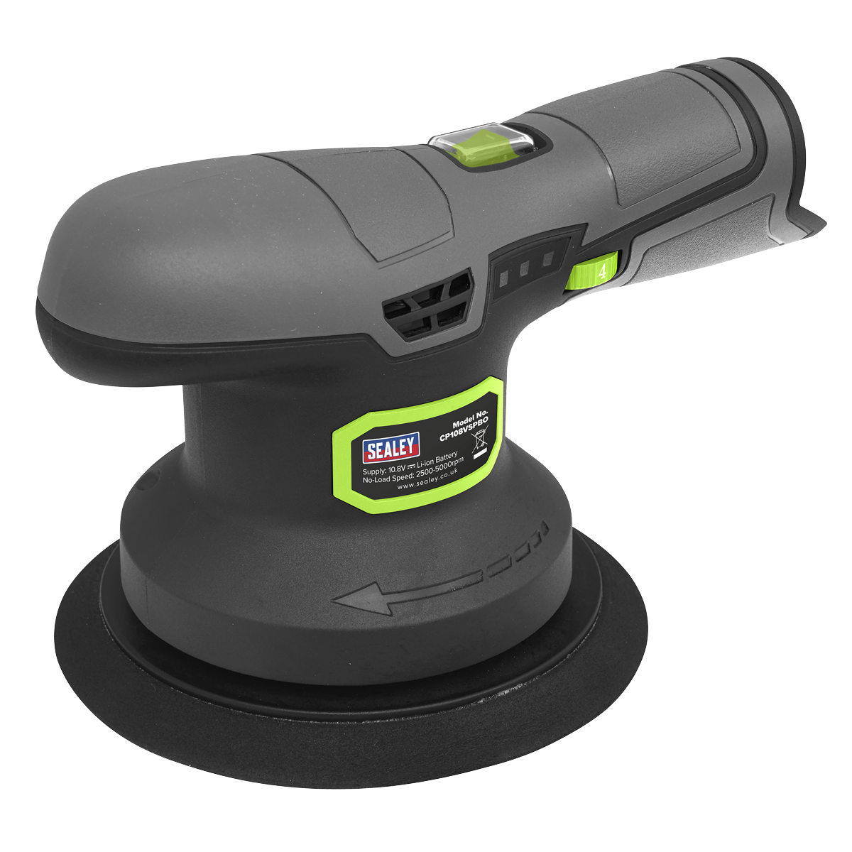 Sealey CP108VSPBO SV10.8 Series 150mm Cordless Dual Action Sander/Polisher 10.8V - Body Only