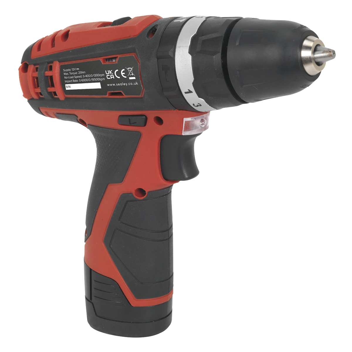 Sealey CP1201 SV12 Series 10mm Cordless Combi Drill 12V - Body Only