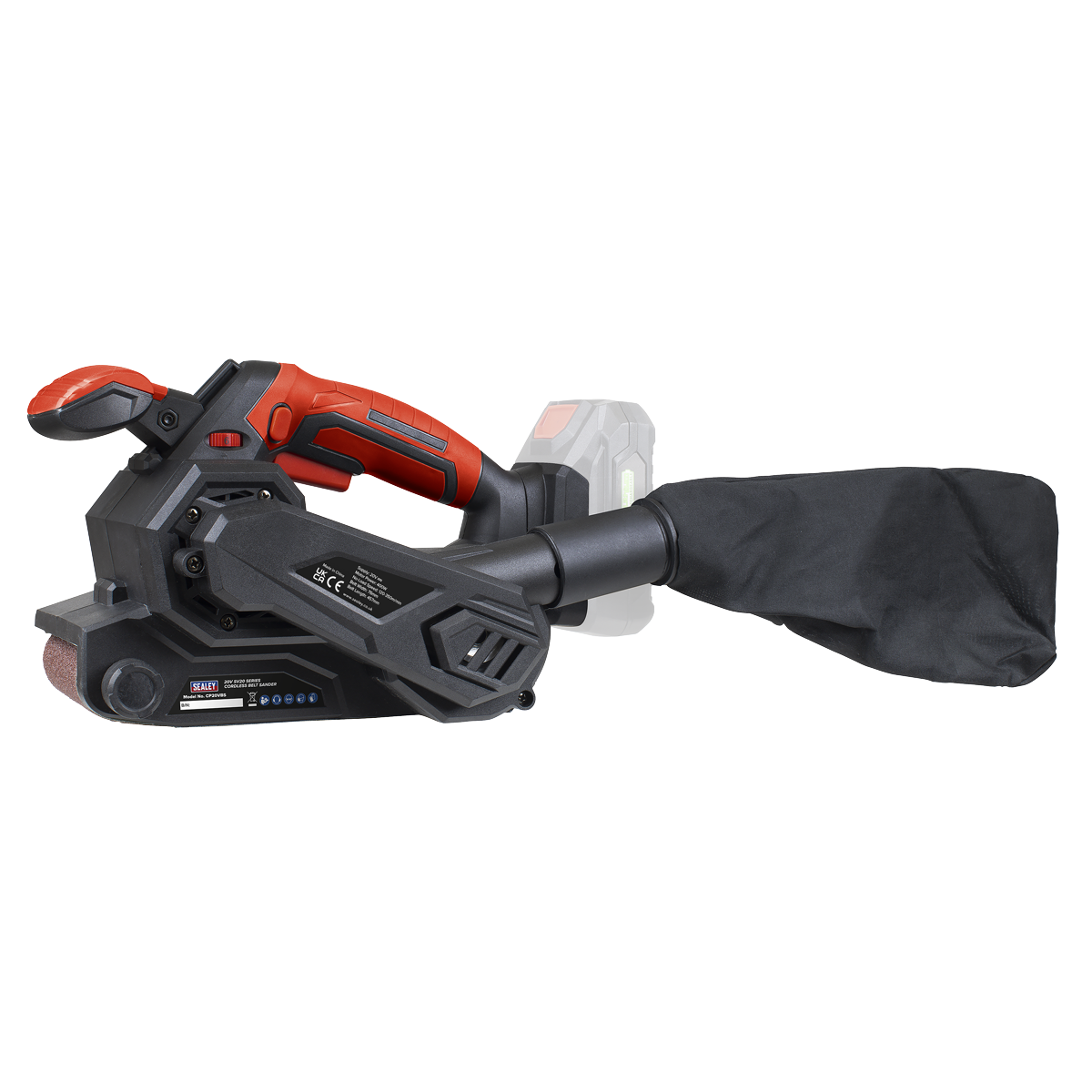 Sealey CP20VBSKIT SV20 Series 76mm Cordless Belt Sander Kit 20V - 2 Batteries