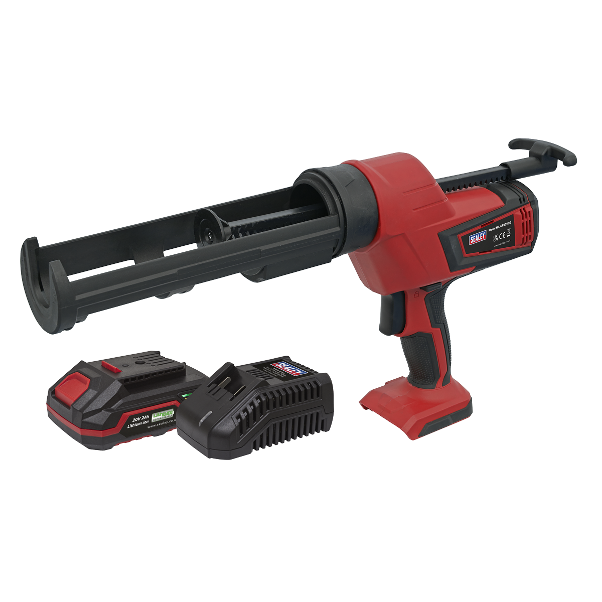Sealey CP20VCGKIT1 SV20 Series 310ml Cordless Caulking Gun Kit 20V 2Ah