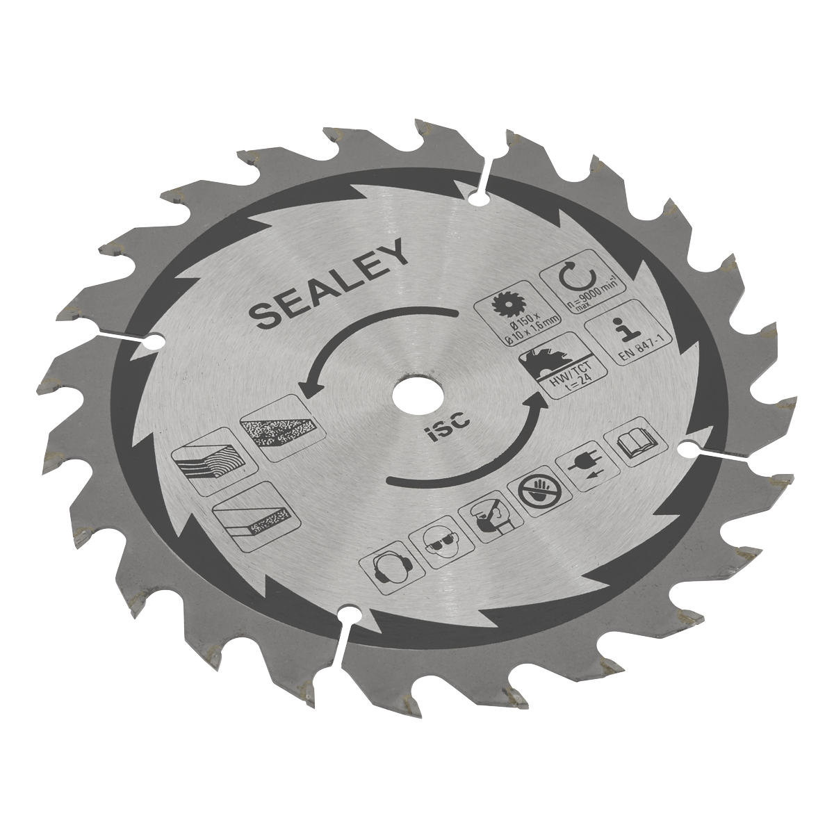 Sealey CP20VCS.03 150mm Cut-Off Saw Blade 1.6mm/10mm 24tpu
