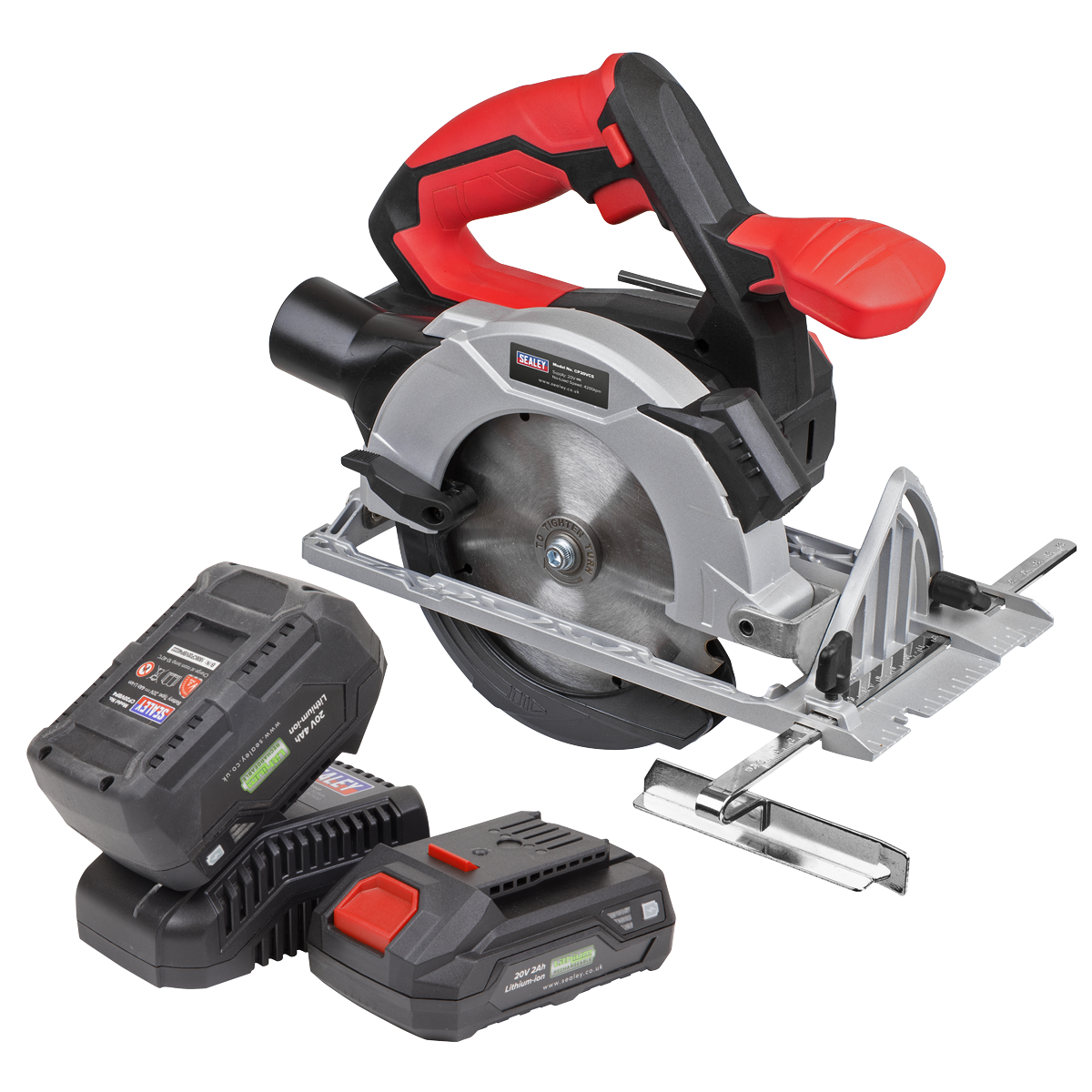 Sealey CP20VCSKIT SV20 Series 150mm Cordless Circular Saw Kit 20V - 2 Batteries