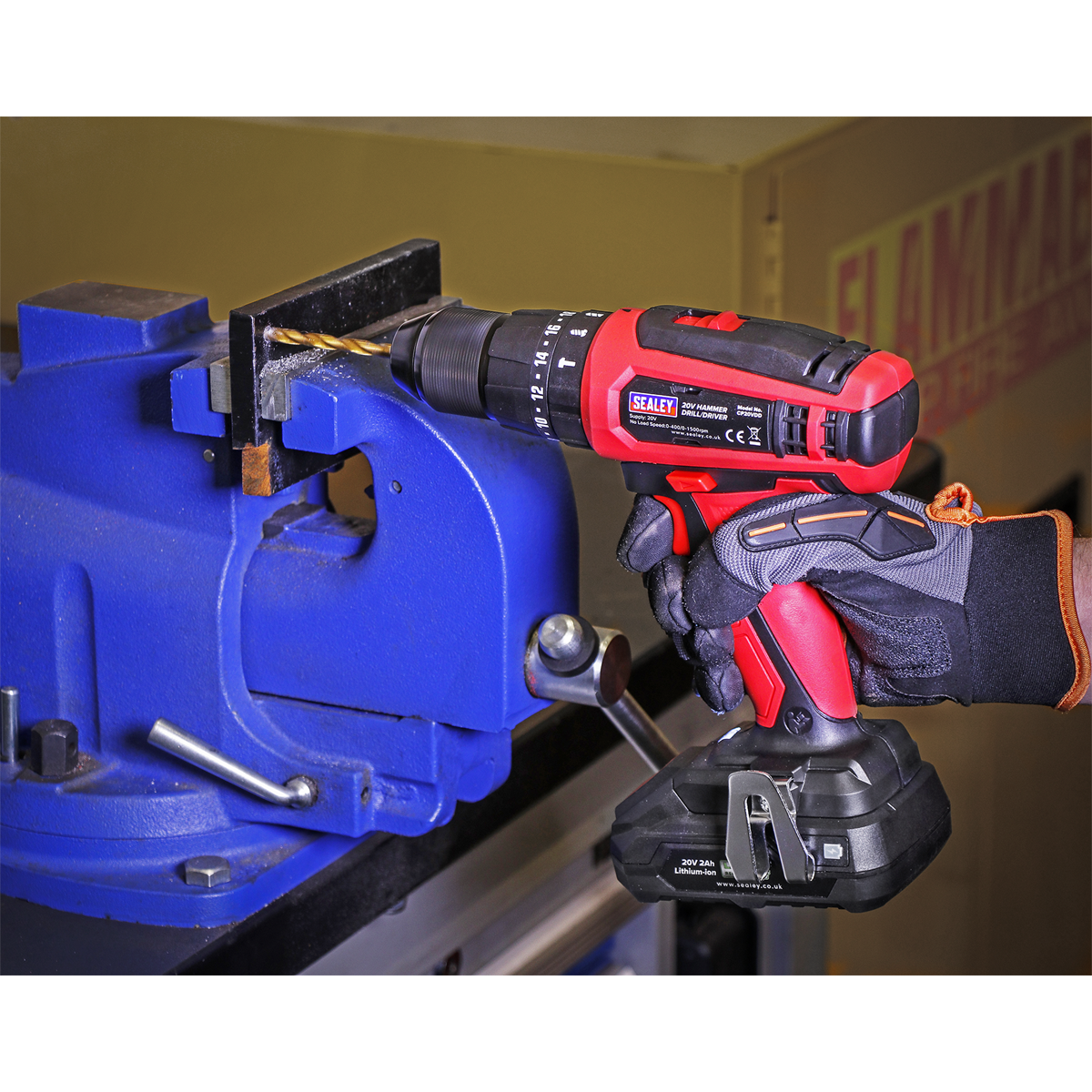 Sealey CP20VDD SV20 Series 13mm Cordless Combi Drill 20V - Body Only