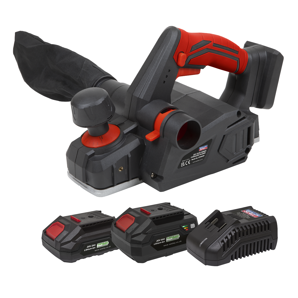Sealey CP20VEPKIT SV20 Series Cordless Planer Kit 20V - 2 Batteries