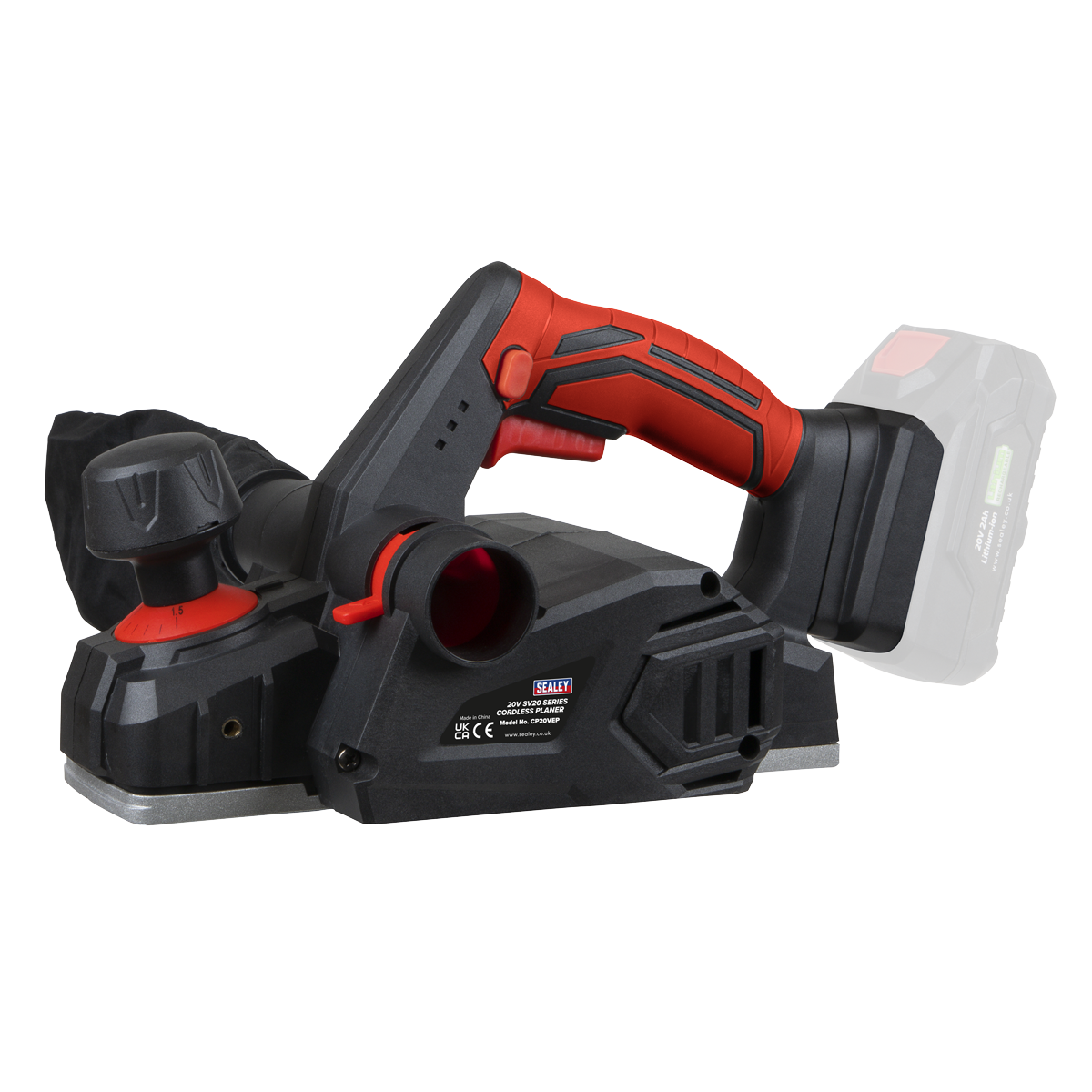 Sealey CP20VEPKIT SV20 Series Cordless Planer Kit 20V - 2 Batteries