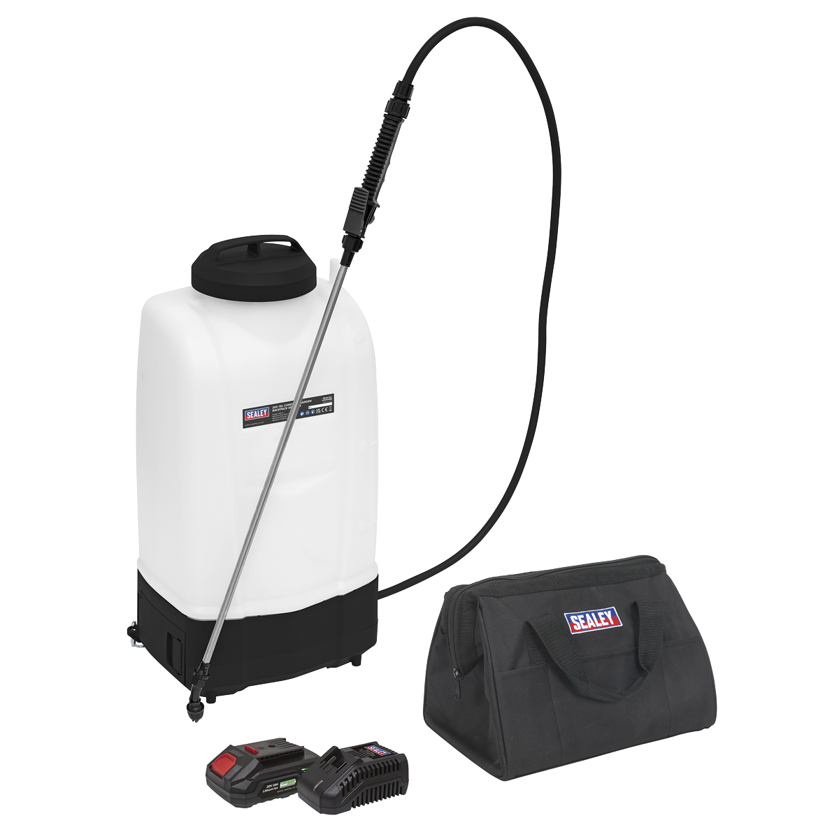 Sealey CP20VGBSKIT1 SV20 Series 15L Cordless Garden Backpack Sprayer 20V 2Ah