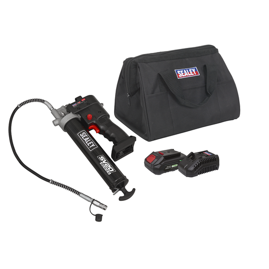 Sealey CP20VGRGKIT1 SV20 Series Grease Gun Kit 20V 2Ah