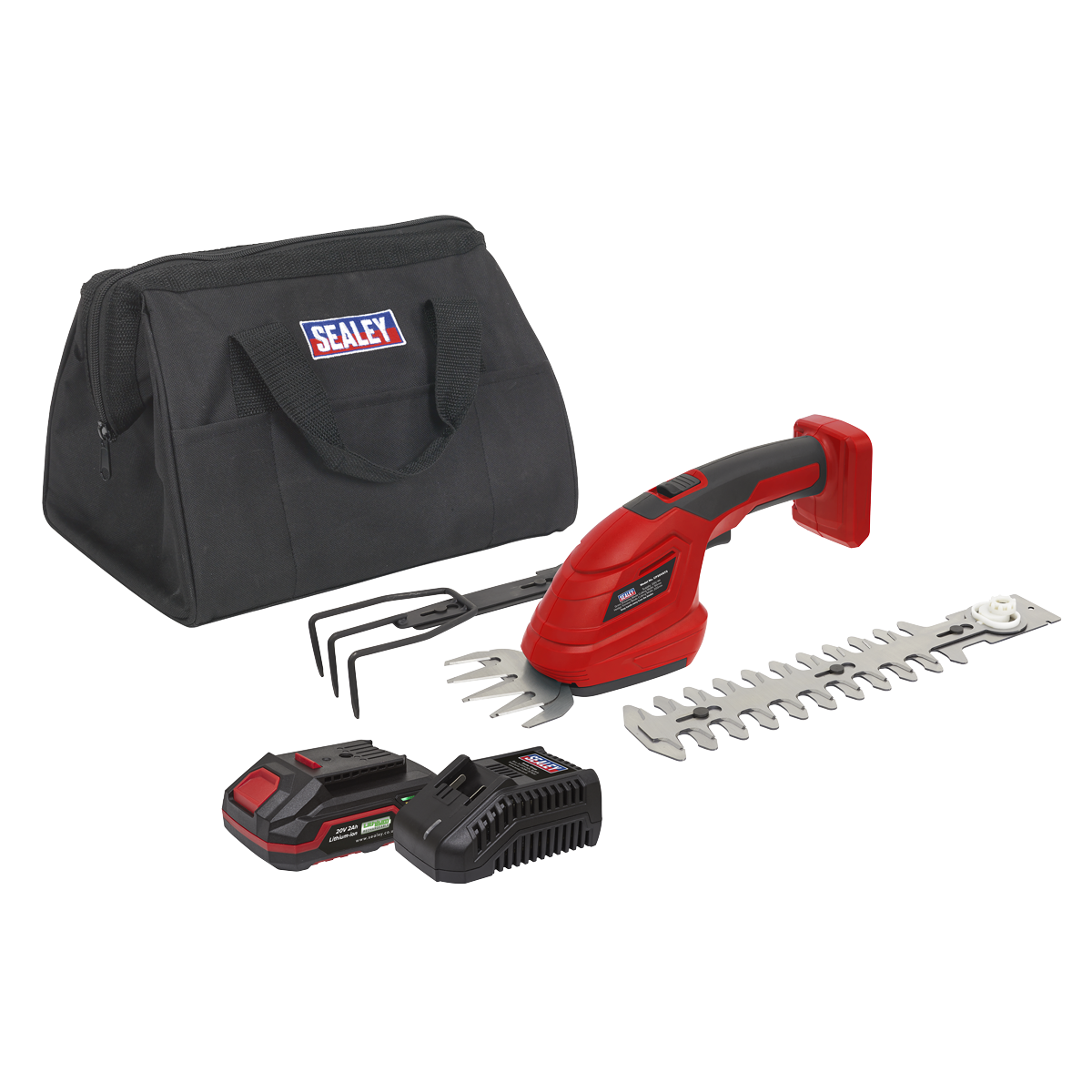 Sealey CP20VGT3KIT1 SV20 Series 3-in-1 Cordless Garden Tool Kit 20V 2Ah
