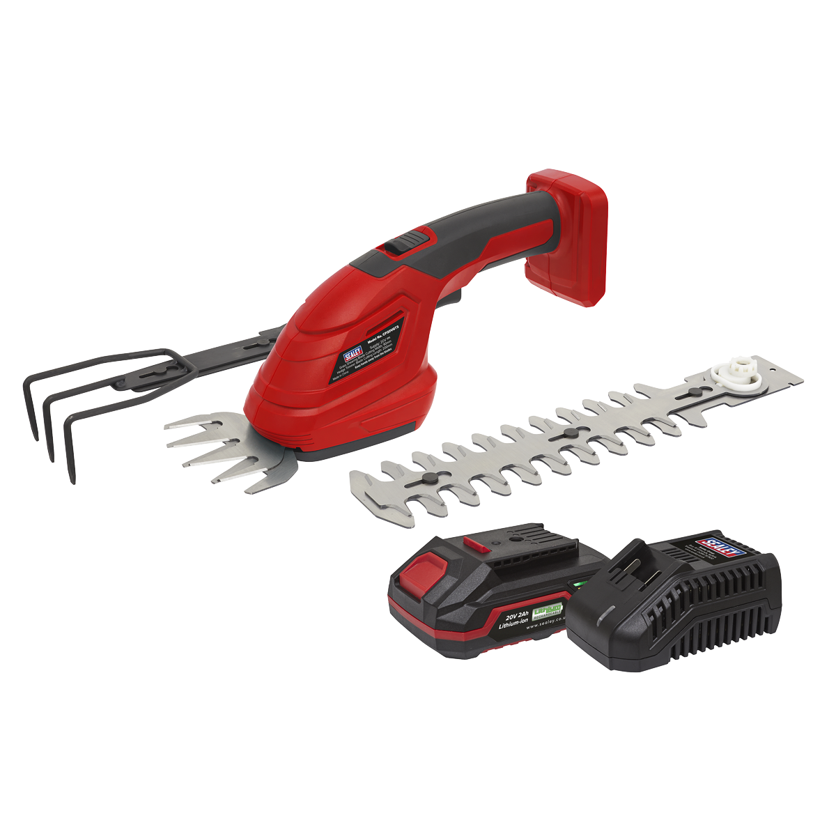 Sealey CP20VGT3KIT1 SV20 Series 3-in-1 Cordless Garden Tool Kit 20V 2Ah