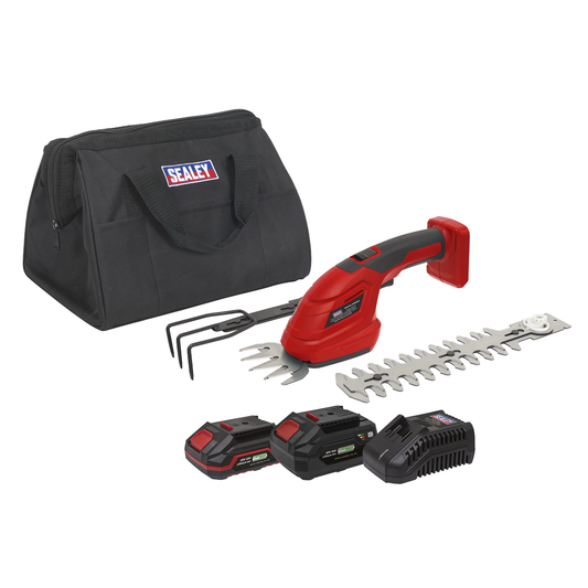 Sealey CP20VGT3KIT SV20 Series 3-in-1 Cordless Garden Tool 20V - 2 Batteries
