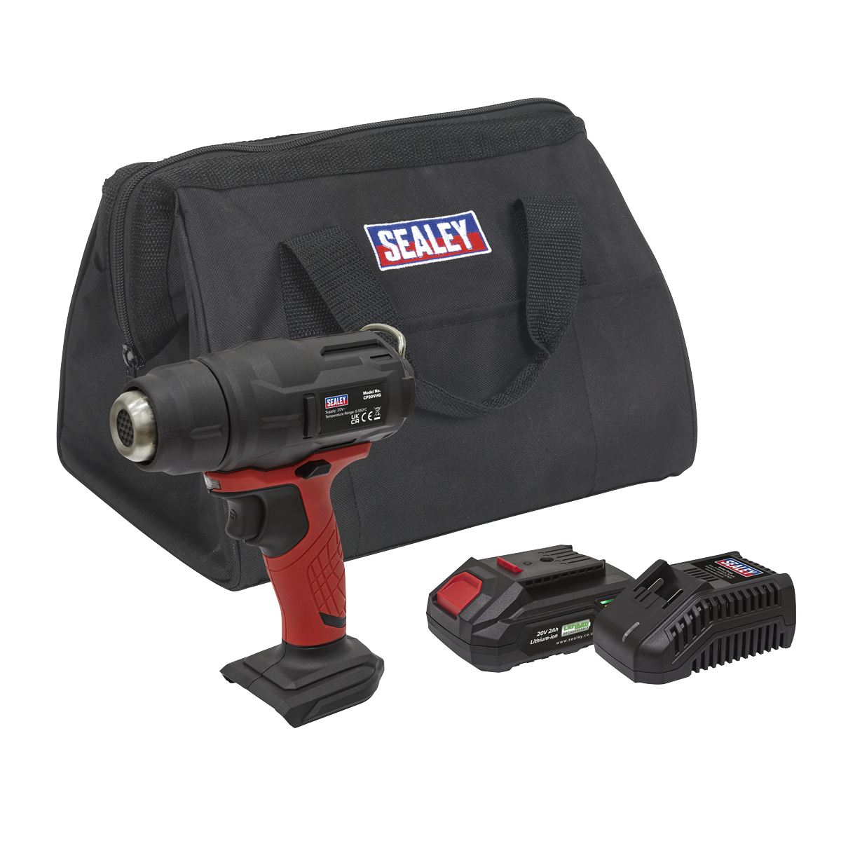 Sealey CP20VHGKIT SV20 Series Cordless Heat Gun Kit 20V 2Ah