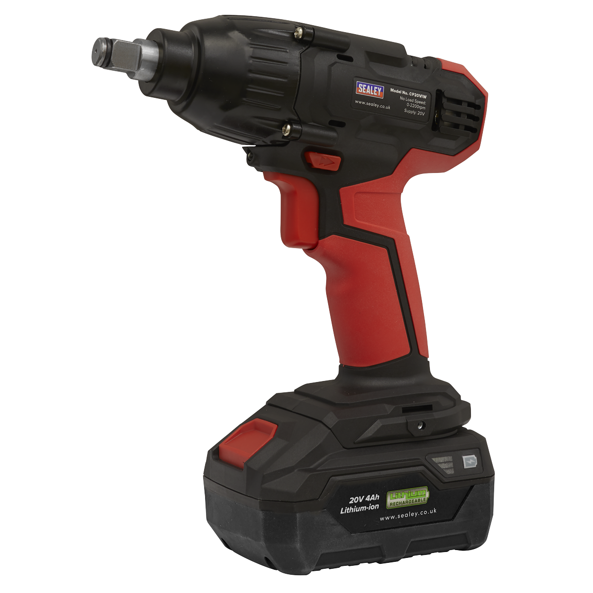 Sealey CP20VIW SV20 Series 1/2"Sq Drive Cordless Impact Wrench 20V - Body Only