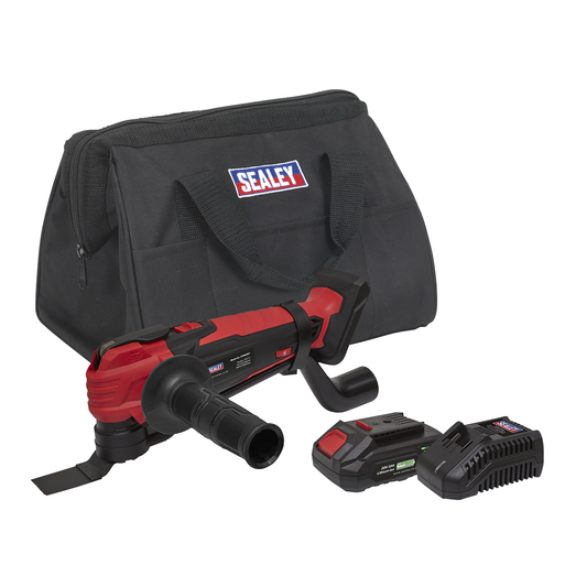 Sealey CP20VMTKIT1 SV20 Series Cordless Oscillating Multi-Tool Kit 20V 2Ah