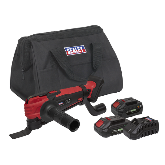 Sealey CP20VMTKIT SV20 Series Cordless Oscillating Multi-Tool Kit 20V - 2 Batteries
