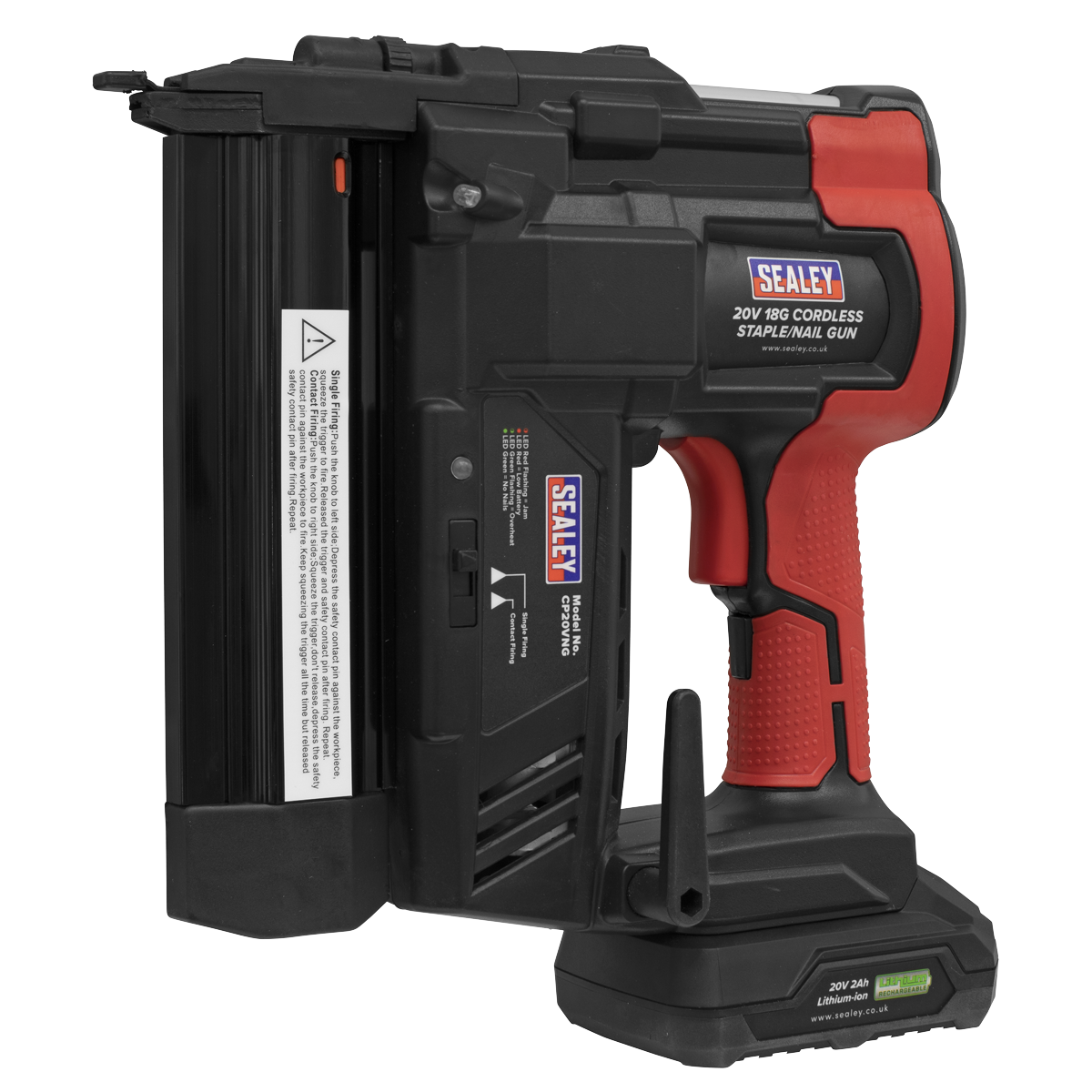 Sealey CP20VNG SV20 Series 18G Cordless Nail/Staple Gun 20V - Body Only